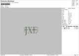 Jxetext Embroidery File 6 sizes