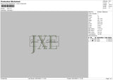 Jxetext Embroidery File 6 sizes