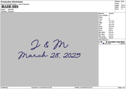 March28 Embroidery File 6 sizes