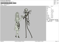 Jack N Sally Embroider File 6 sizes