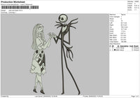 Jack N Sally Embroider File 6 sizes