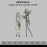 Jack N Sally Embroider File 6 sizes