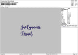 Jaeltext Embroidery File 6 sizes