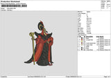 Jafar 01 Embroidery File 6 sizes