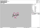 Jamesleetext Embroidery File 6 sizes