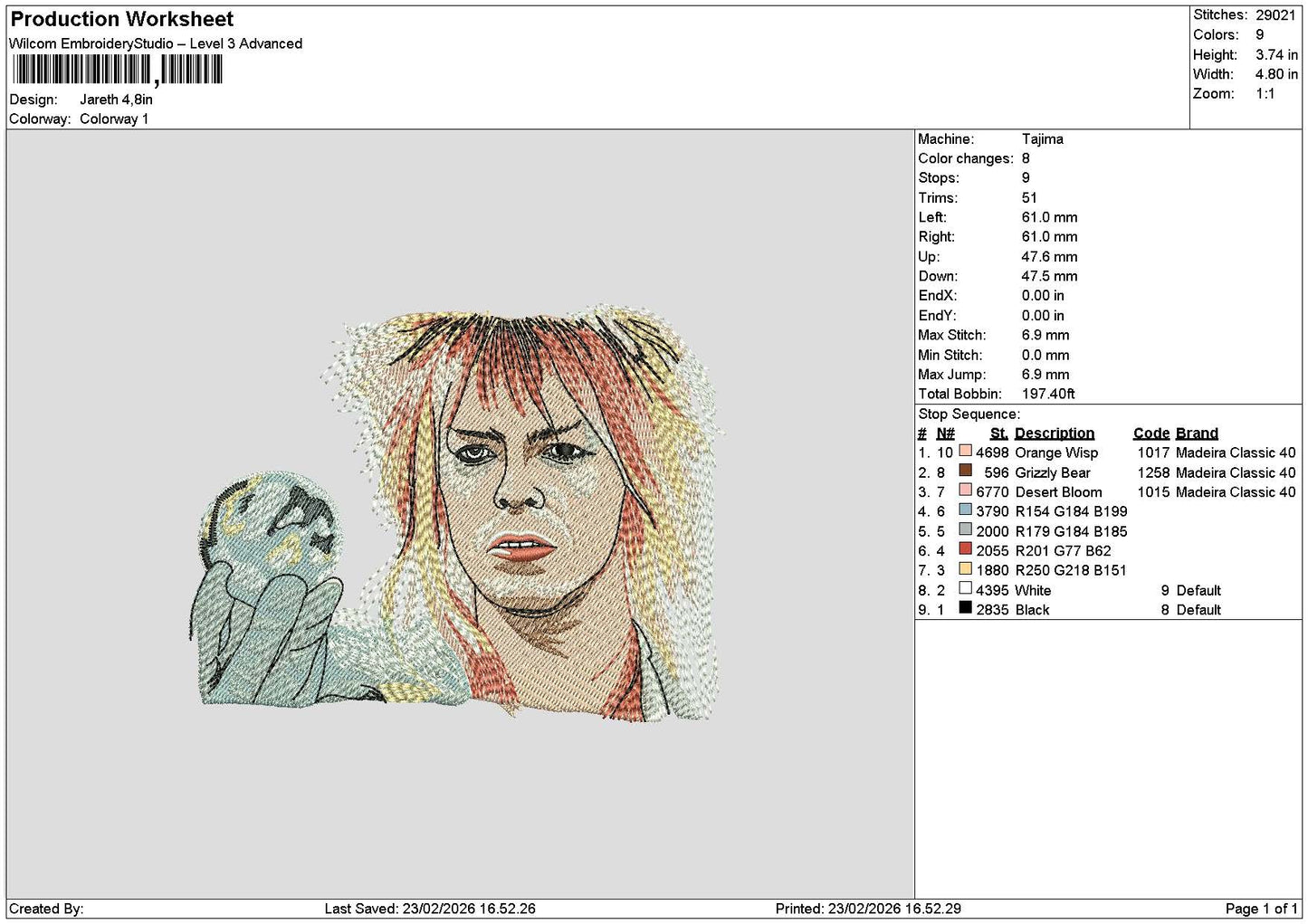 Man 2302 Embroidery File 6 sizes