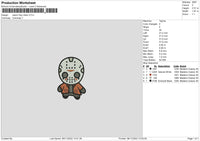 Jason Chibi Embroidery File 6 sizes