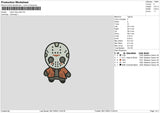 Jason Chibi Embroidery File 6 sizes