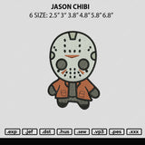 Jason Chibi Embroidery File 6 sizes