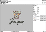 Jaspertext Embroidery File 6 sizes