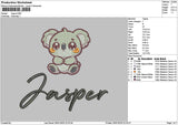 Jaspertext Embroidery File 6 sizes
