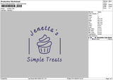 Cakesimple Embroidery File 6 sizes
