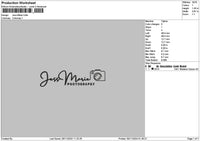 Marietext 01 Embroidery File 6 sizes