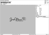 Marietext 01 Embroidery File 6 sizes