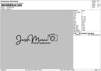 Marietext 01 Embroidery File 6 sizes
