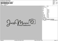 Marietext 01 Embroidery File 6 sizes
