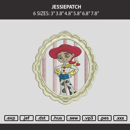 Jessiepatch Embroidery Machine Design File 6 sizes