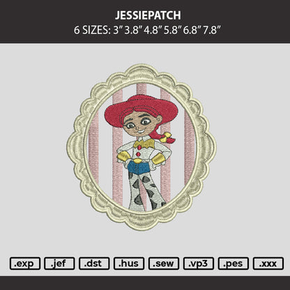 Jessiepatch Embroidery Machine Design File 6 sizes