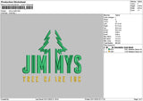 Jimmystext Splits Embroidery File 6 sizes
