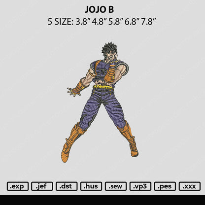 Jojo  Embroidery File 6 sizes