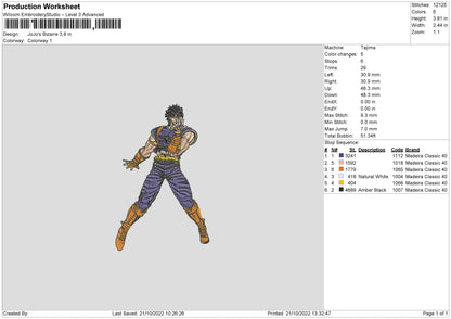 Jojo  Embroidery File 6 sizes