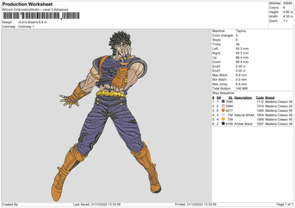 Jojo  Embroidery File 6 sizes