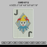 Card 0712 Embroidery File 6 sizes