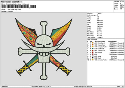Roger 1808 Embroidery File 6 sizes
