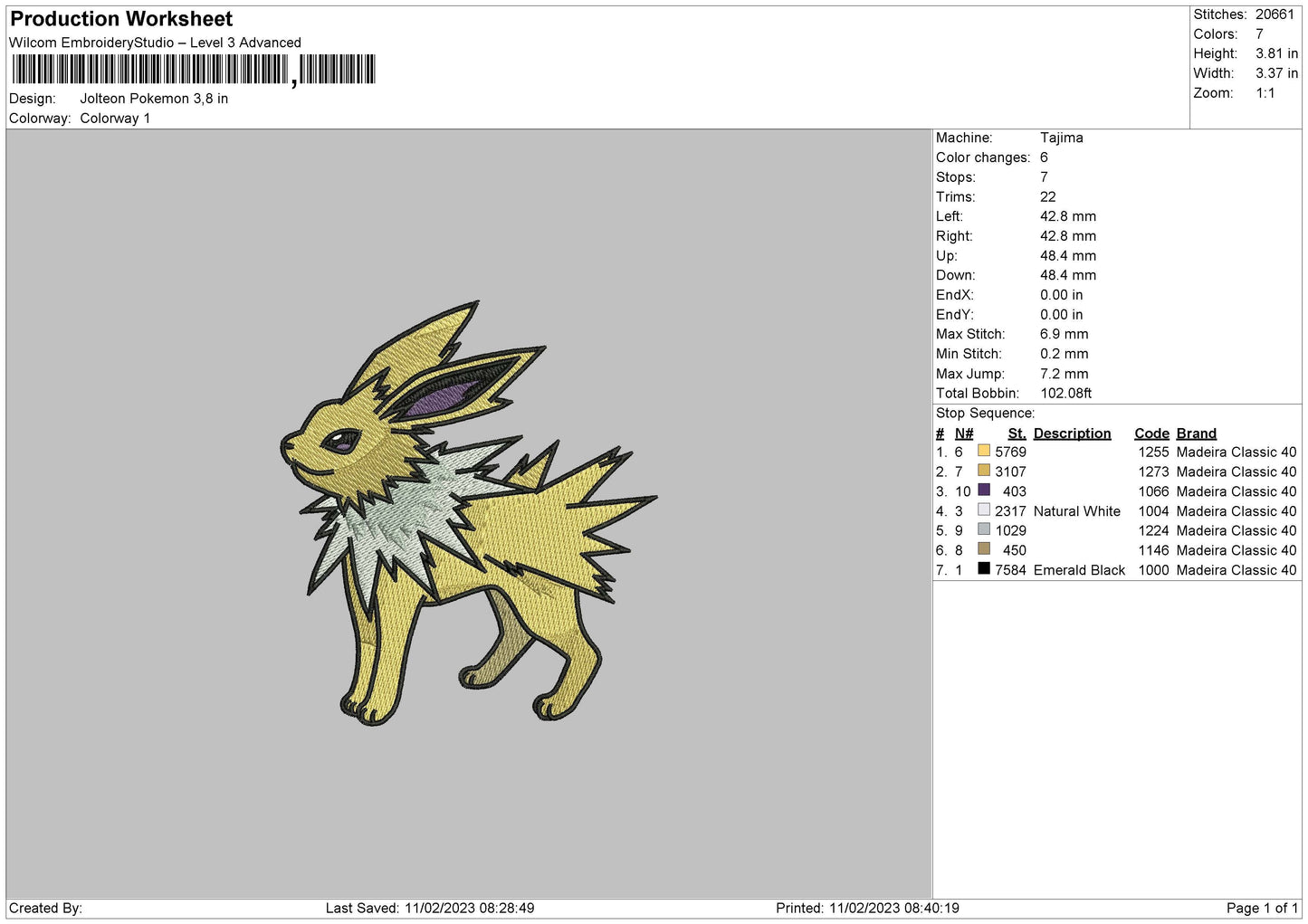 Joltoen P Embroidery File 6 sizes
