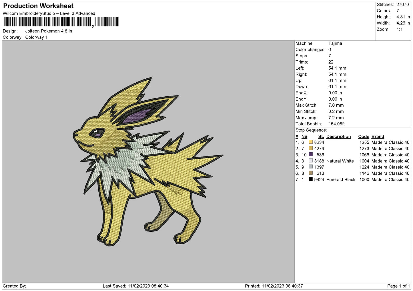 Joltoen P Embroidery File 6 sizes