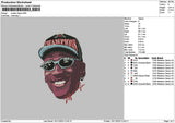 HeadJordan Embroidery File 6 sizes