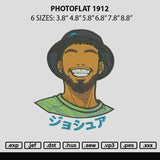 Photoflat 1912 Embroidery File 6 sizes