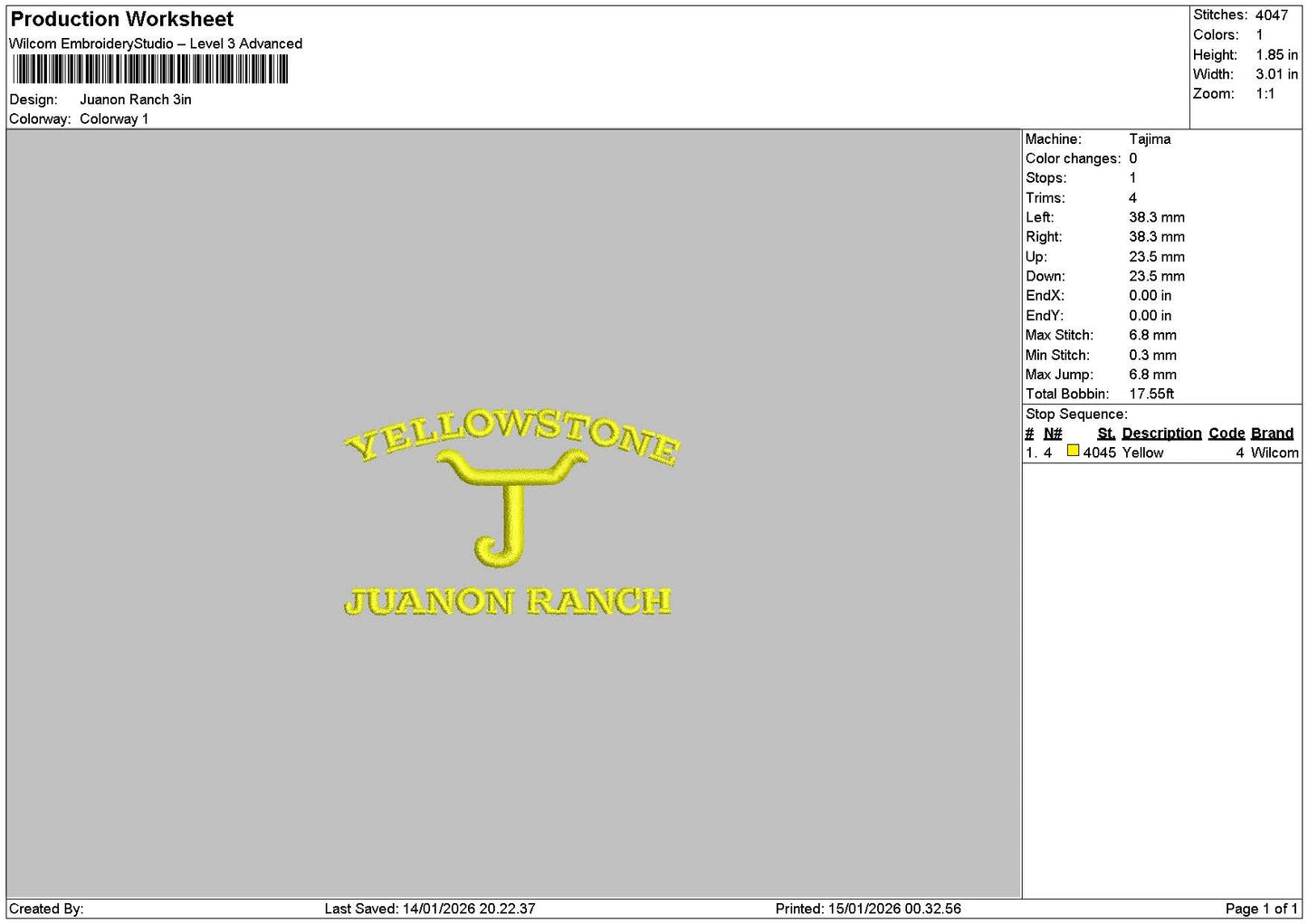 Junaontext Embroidery File 6 sizes
