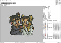 Juice Wrld V3 Embroidery File 6 sizes