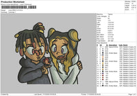 Juice Wrld V3 Embroidery File 6 sizes