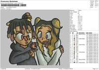 Juice Wrld V3 Embroidery File 6 sizes