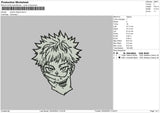 Jujutsu Kaisen Face Embroidery File 4 size