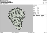 Jujutsu Kaisen Face Embroidery File 4 size
