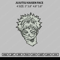Jujutsu Kaisen Face Embroidery File 4 size