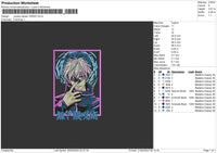 Jujutsu K 1605 Embroidery File 6 sizes