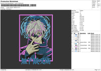 Jujutsu K 1605 Embroidery File 6 sizes