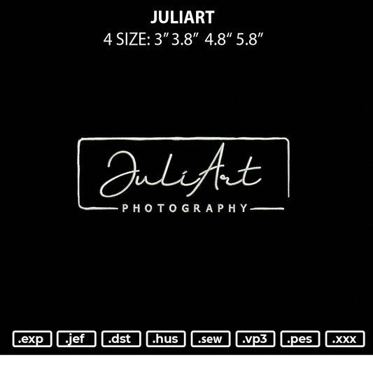 Juliart Embroidery File 4 sizes