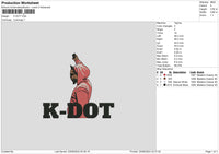 Kdot Embroidery File 6 sizes