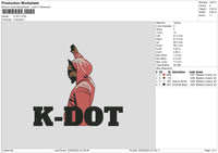 Kdot Embroidery File 6 sizes