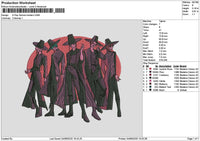 Men 0408 Embroidery File 6 sizes