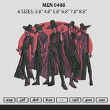 Men 0408 Embroidery File 6 sizes