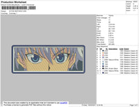 Killua Rectangle Embroidery File 4 size