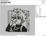 Killua BW Embroidery File 4 size