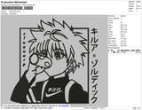 Killua BW Embroidery File 4 size