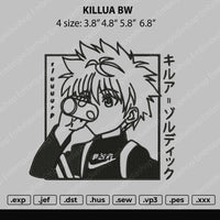 Killua BW Embroidery File 4 size